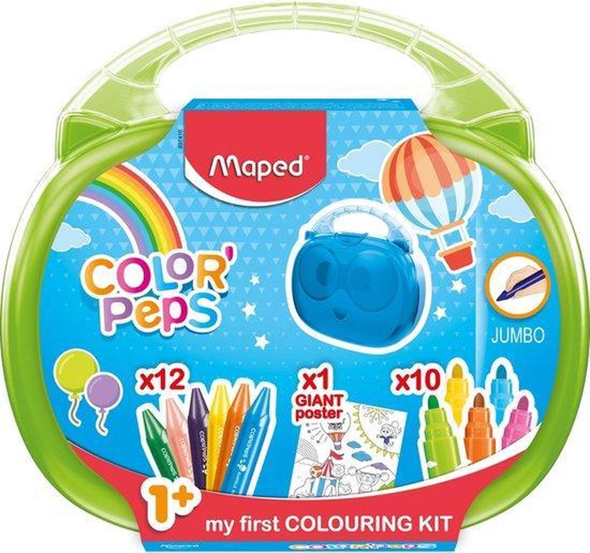 Maped ColorPeps Early Age kleurkoffertje - GROEN